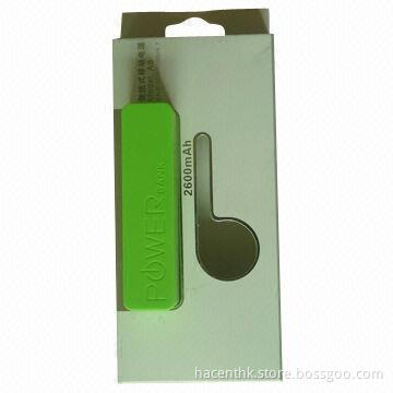 Juice Smell Gift Portable Mobile Power Bank with 2,600mAh Capacity